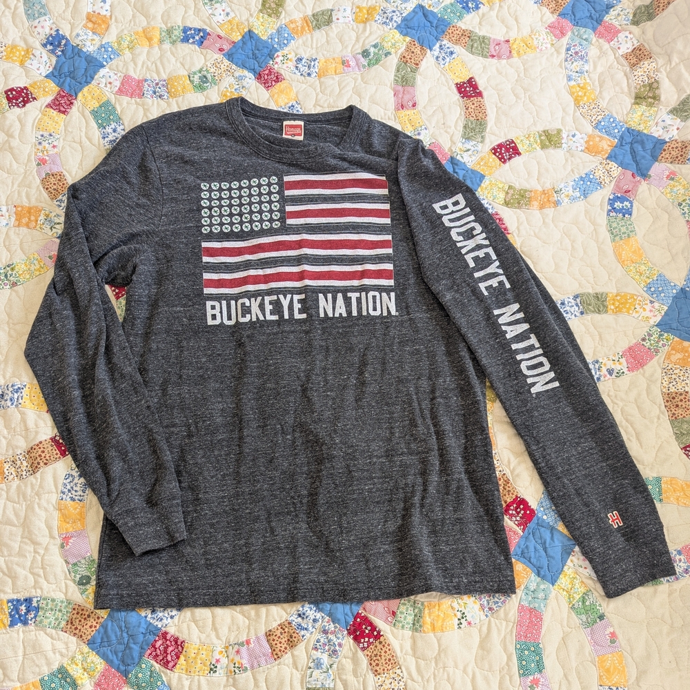 HOMAGE Charcoal Heather Long Sleeve Tee
